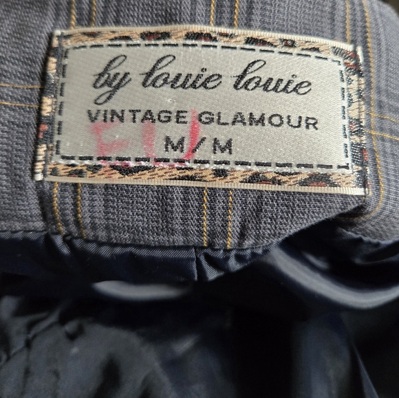 Tweed Cotton Lined Corpcore Preppy Spring Academia Trench Coat Jacket Size M - Picture 8 of 9